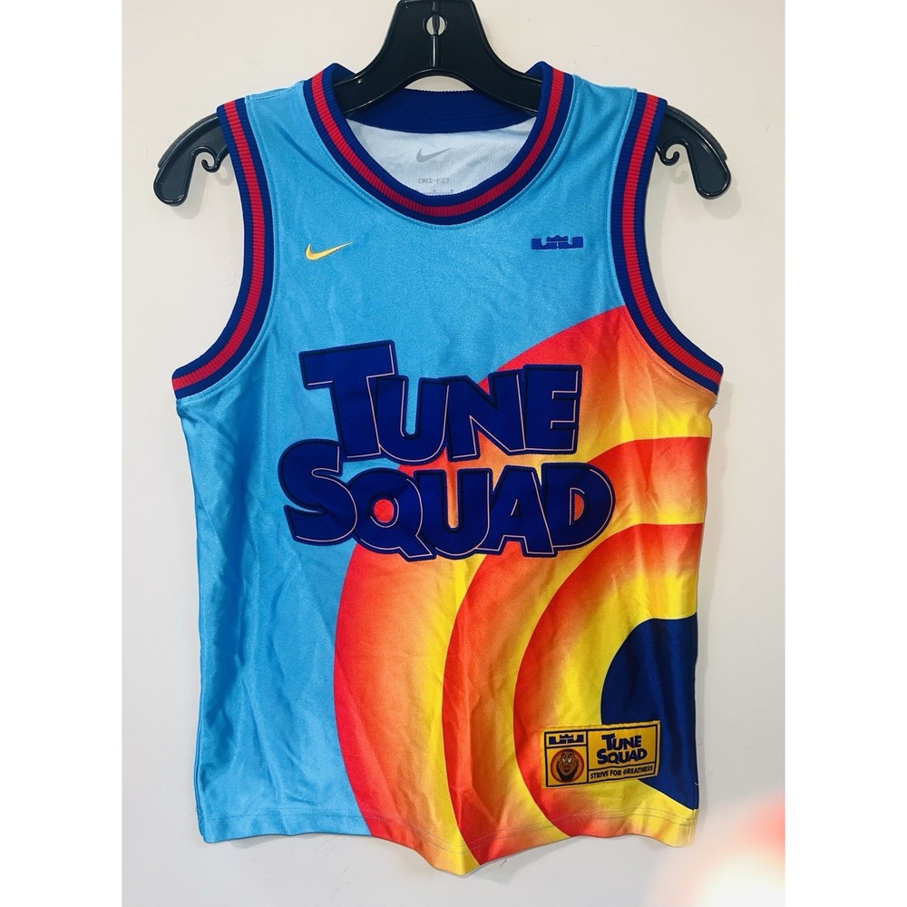 Nike Space Jam Tune Squad LeBron James Boys Size M Multi-Color Basketball Jersey